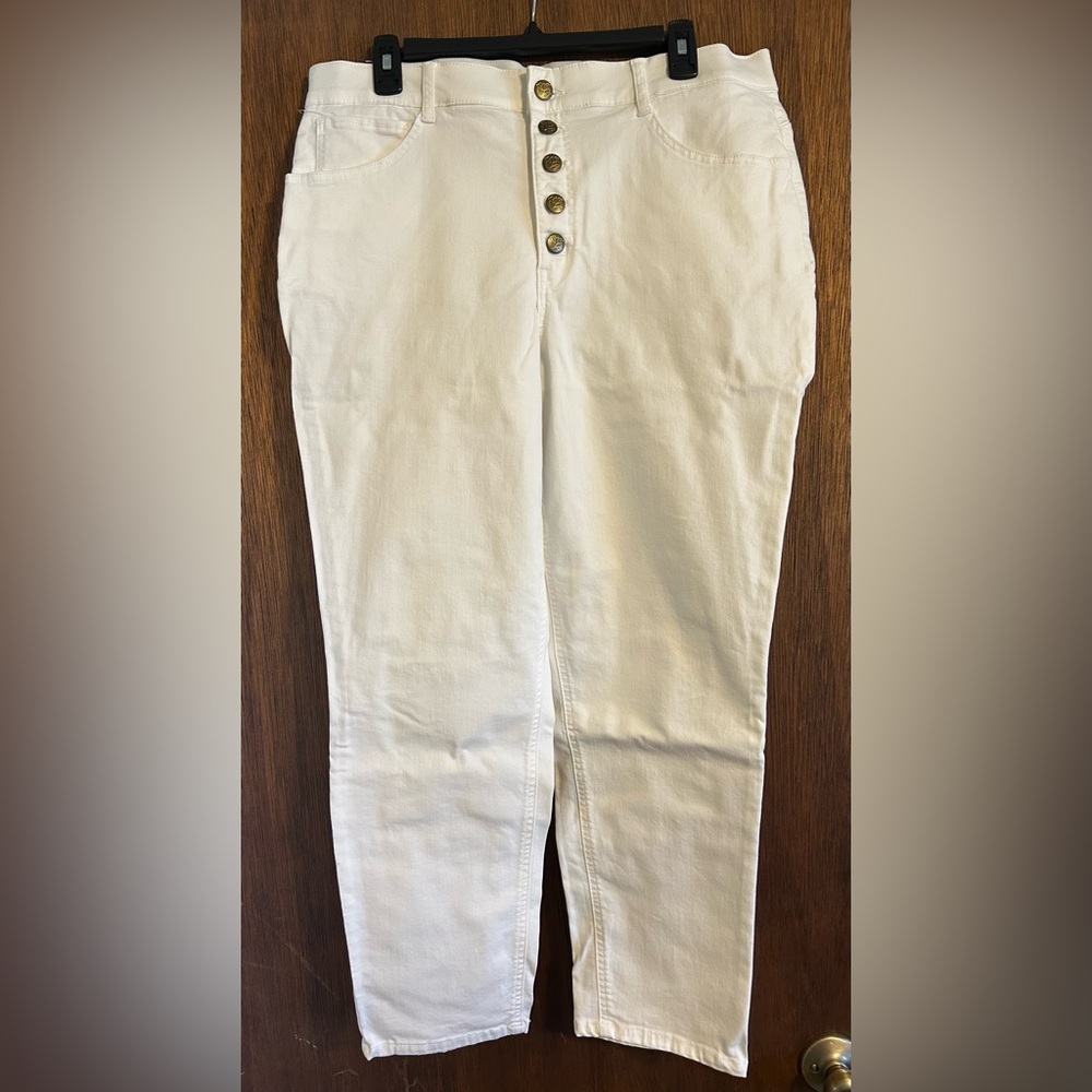 Draper James RSVP high rise skinny jeans with stretch waist